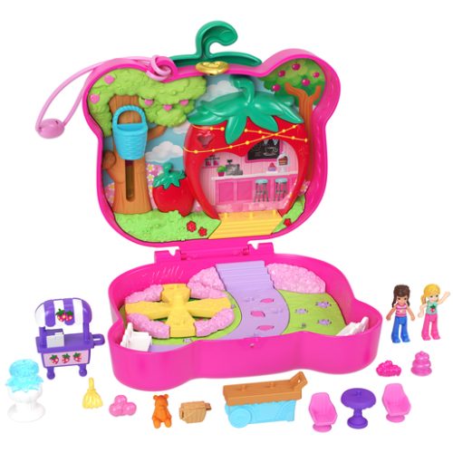 Polly Pocket Straw-Beary Patch Compact Playset