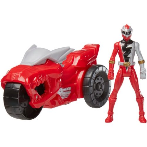 Power Rangers Dino Fury Rip N Go – T-Rex Battle Rider Red Ranger Playset
