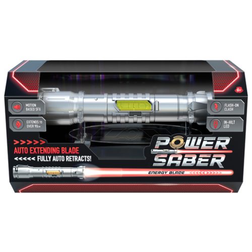 Power Saber Auto Extending Red LED Energy Blade