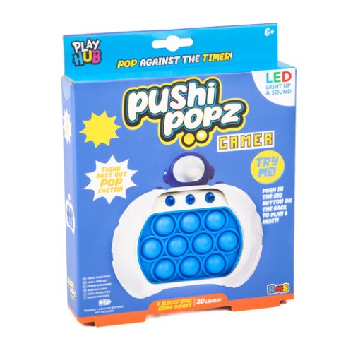 Pushi Popz Gamer LED Light-Up Fidget Game – Astronaut