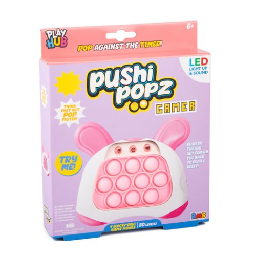 Pushi Popz Gamer LED Light-Up Fidget Game – Bunny