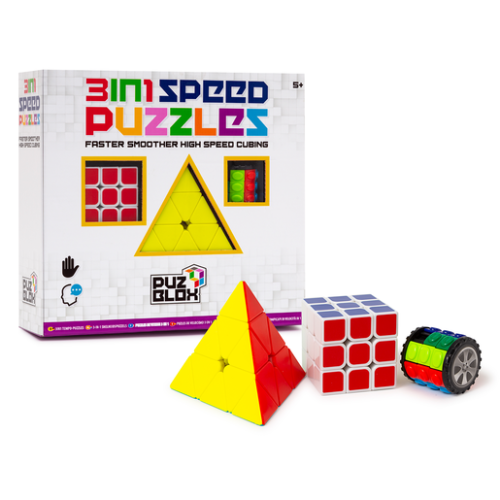 Puz Blox 3-In-1 Speed Puzzles 3pk