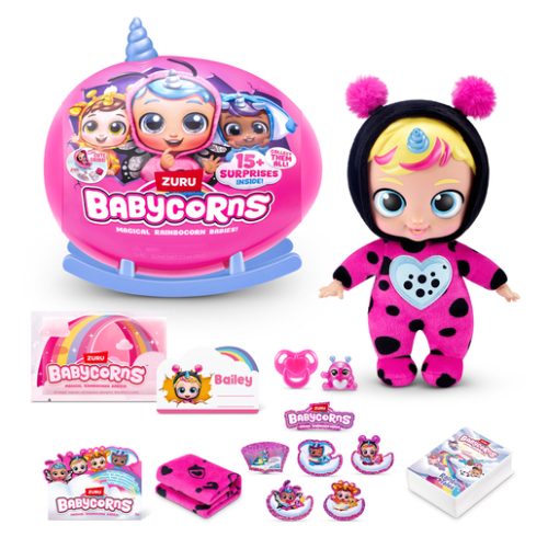 Rainbocorns Babycorns Magical Rainbocorn Babies Mystery Capsule by ZURU (Styles Vary)