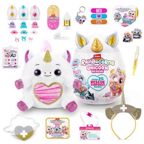 Rainbocorns Unicorn Rescue Surprise with 25 Surprises by ZURU (Styles Vary)