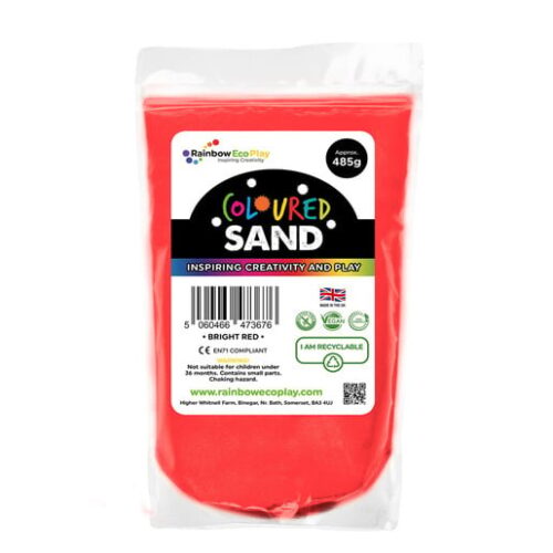 Rainbow Eco Play: Bright Sand Pouch 485G – Red