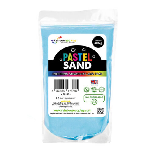Rainbow Eco Play: Pastel Sand Pouch 485G – Blue