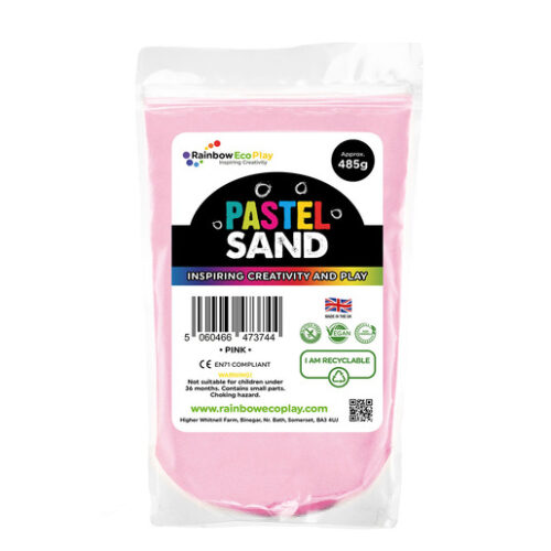 Rainbow Eco Play: Pastel Sand Pouch 485G – Pink