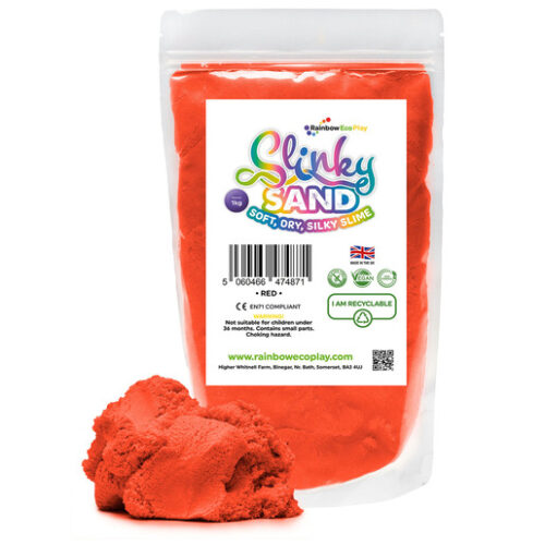 Rainbow Eco Play: Slinky Sand Pouch 1KG – Red
