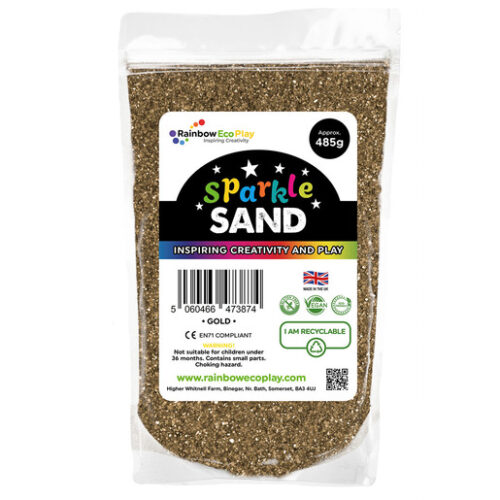 Rainbow Eco Play: Sparkle Sand Pouch 485G – Gold