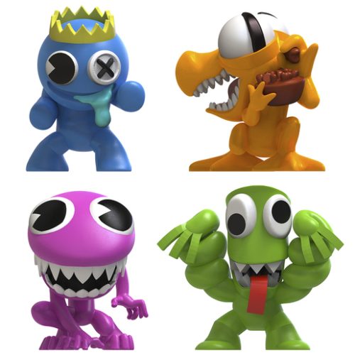 Rainbow Friends Neon Minifigure 4 Pack