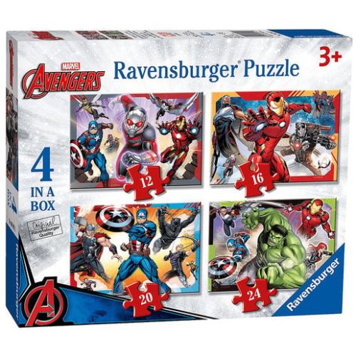 Ravensburger 4 in a Box Jigsaw Puzzles – Marvel Avengers