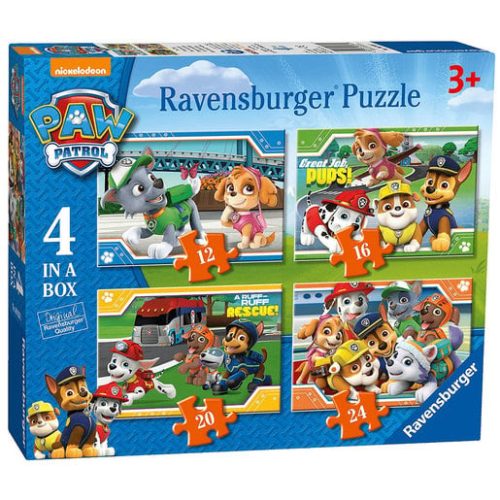 Ravensburger 4 in a Box Jigsaw Puzzles – Paw Patrol
