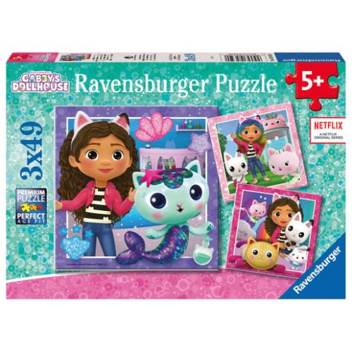 Ravensburger Gabby’s Dollhouse Set of 3 Jigsaw Puzzle