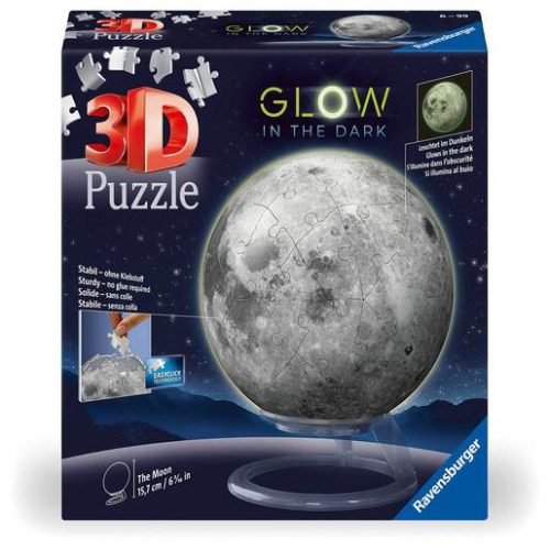 Ravensburger Glow-In-The-Dark Moon 3D Puzzle
