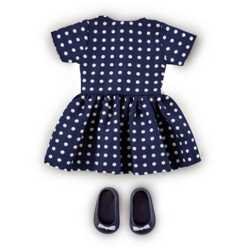 #Rfriends Polka Dot Dress – Navy