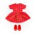 #Rfriends Polka Dot Dress – Red