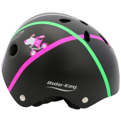 Ride-ezy Hector Black Light Up 48-53cm Safety Helmet