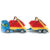 Siku Diecast Skip Truck and Trailer Car 1695