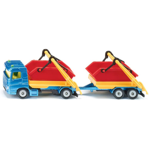 Siku Diecast Skip Truck and Trailer Car 1695