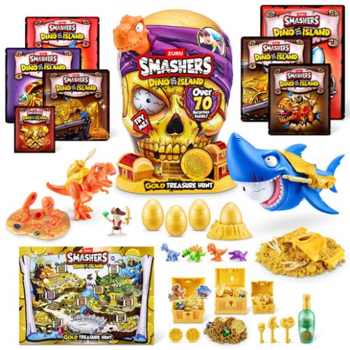 Smashers Dino Island Gold Treasure Hunt by ZURU (Styles Vary)