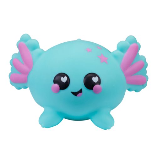 Smooshzees Luvzeez Noodle the Green Axolotl 11cm Stretchy Soft Toy
