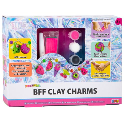 Style My Way Decorate Your Own BFF Clay Charms Craft Set