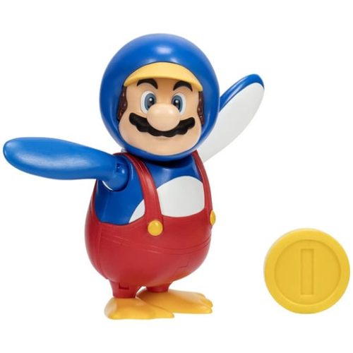 Super Mario – Penguin Mario with Coin 10cm Figure