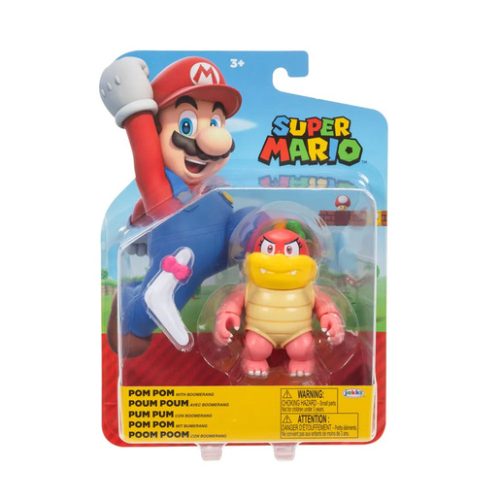 Super Mario  Pom Pom with Boomerang 4” Posable Figure