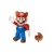 Super Mario Raccoon Mario with Leaf 4” Posable Figure