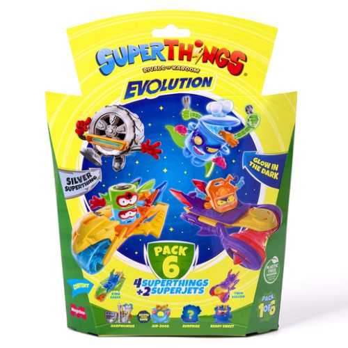 SuperThings Rivals of Kaboom – Evolution SuperThings Figures 6 Pack (Styles Vary)