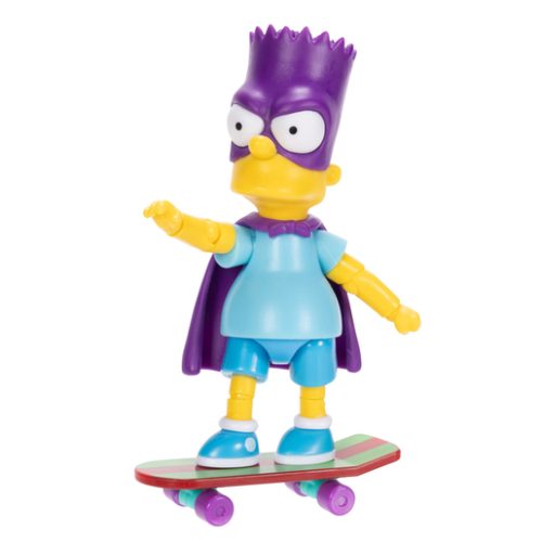 The Simpsons Bartman with Skateboard 9cm Collectible Figure