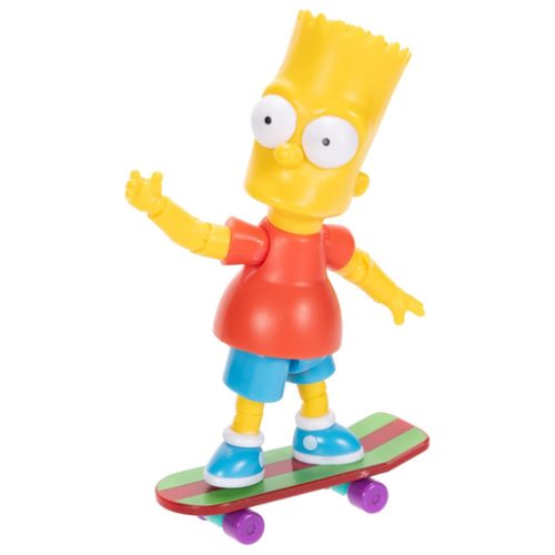 The Simpsons Bart with Skateboard 9cm Collectible Figure