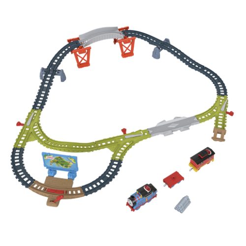 Thomas & Friends Talking Thomas & Brake Car Bruno Motorised Train Track Playset