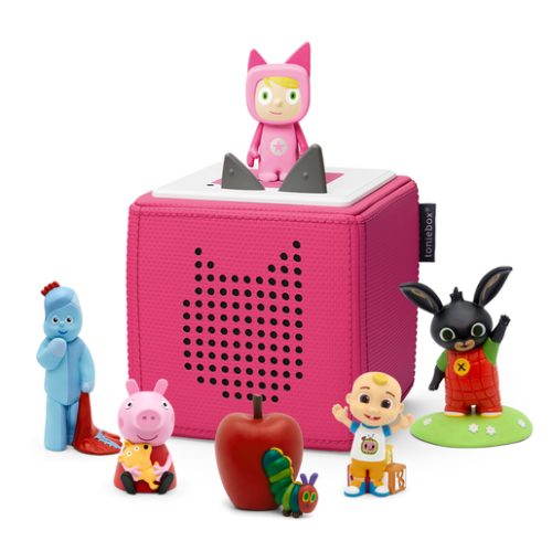 tonies TonieBox with 5 Preschool Favourites Audio Character Bundle – Pink
