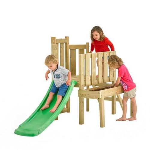 TP Forest Wooden Climbing Frame with Slide & Sandpit