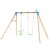 TP Knightswood Double Wooden Swing Set