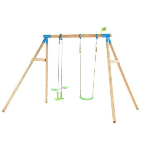 TP Knightswood Double Wooden Swing Set