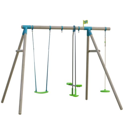 TP Knightswood Triple Wooden Swing Set
