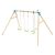 TP Knightswood Triple Wooden Swing Set with Glide Ride
