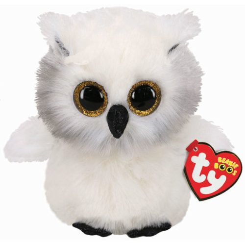 Ty Beanie Boos – Austin The White Owl 15cm Soft Toy