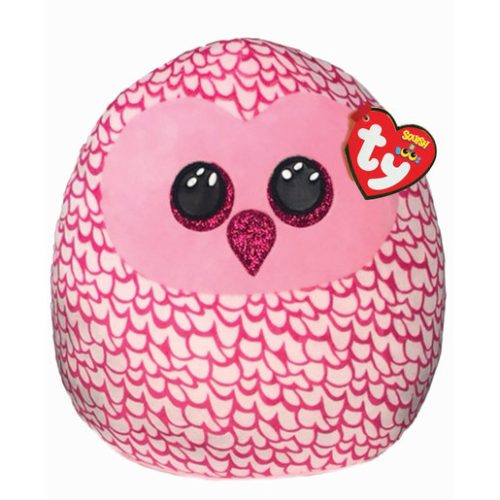 Ty Squish-a-Boos – Pinky the Owl 25cm Soft Toy