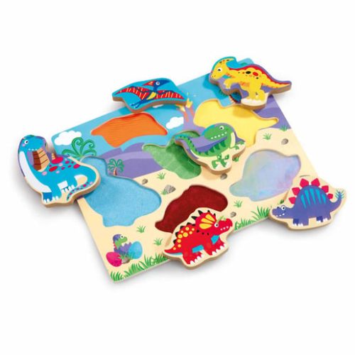 Woodlets Touch & Feel Dino Puzzle