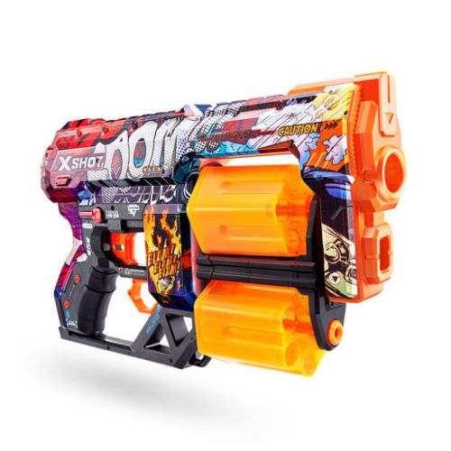 XSHOT Skins: Dread – Boom Blaster with 12 Darts by ZURU