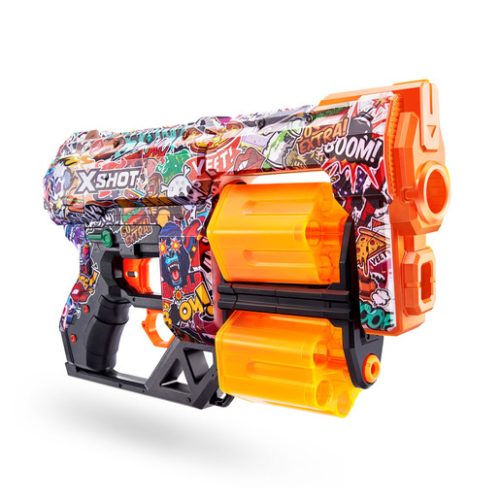 XSHOT Skins: Dread – Sketch Blaster with 12 Darts by ZURU