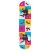 Xootz Skateboard 24 inch Smiley checkerboard