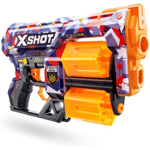 XSHOT Skins: Dread –  Malice Blaster with 12 Darts by ZURU